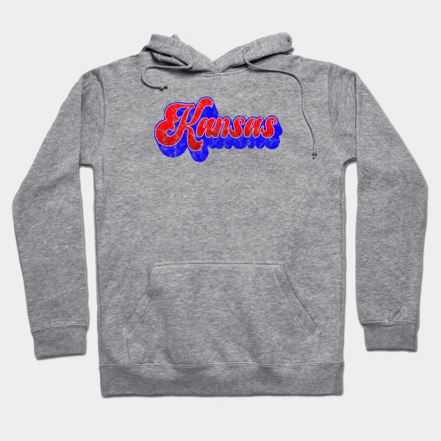 Support Kansas with this retro design! Hoodie by MalmoDesigns